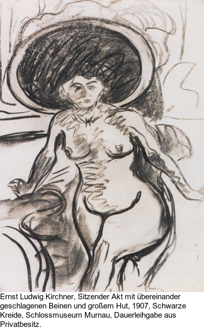 Ernst Ludwig Kirchner - Auf dem Bett sitzendes Mädchen - Weitere Abbildung