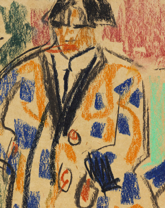 Ernst Ludwig Kirchner - Selbstbildnis mit Modell - Weitere Abbildung