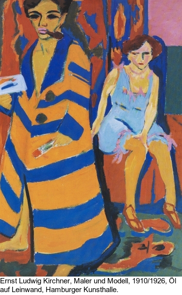 Ernst Ludwig Kirchner - Selbstbildnis mit Modell