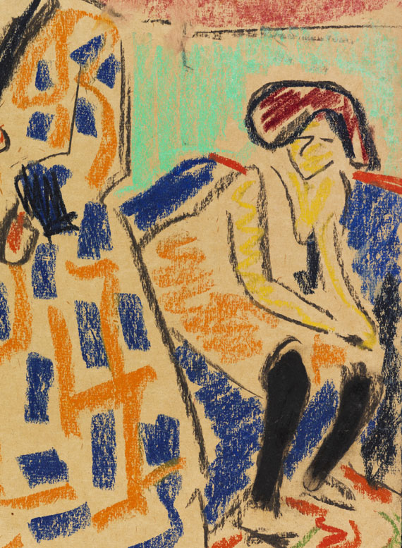 Ernst Ludwig Kirchner - Selbstbildnis mit Modell - Weitere Abbildung