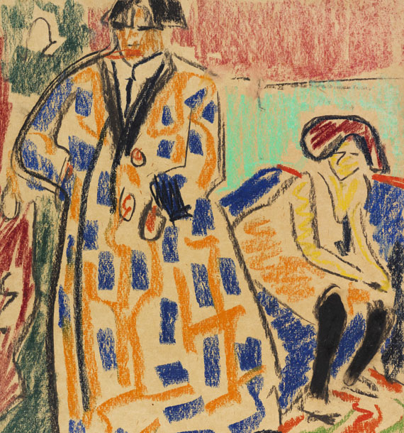 Ernst Ludwig Kirchner - Selbstbildnis mit Modell - Weitere Abbildung