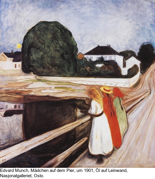 Edvard Munch - Mädchen auf der Brücke - Weitere Abbildung