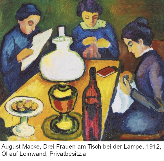 August Macke - Mädchen mit blauen Vögeln (Kind mit blauen Vögeln) - Weitere Abbildung