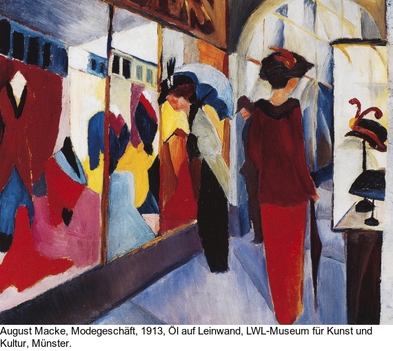 August Macke - Mädchen mit blauen Vögeln (Kind mit blauen Vögeln)