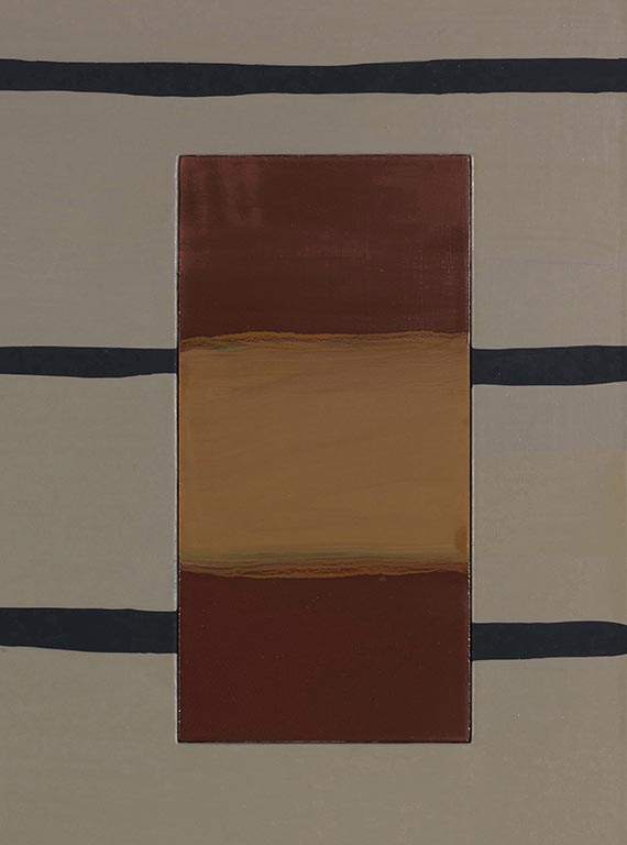 Sean Scully - Line Deep Red - Weitere Abbildung