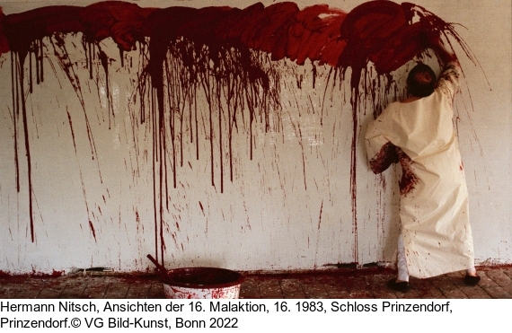 Hermann Nitsch - Schüttbild (19. Malaktion 1986)