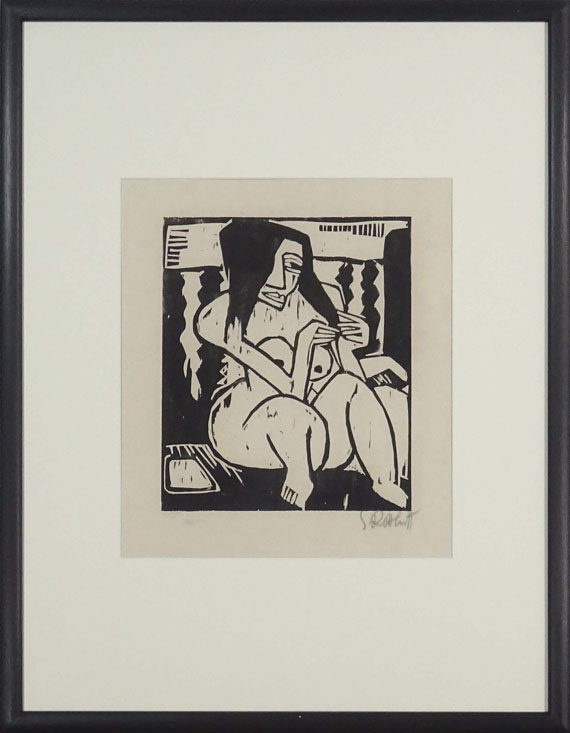 Karl Schmidt-Rottluff - Frau mit aufgelöstem Haar - Rahmenbild