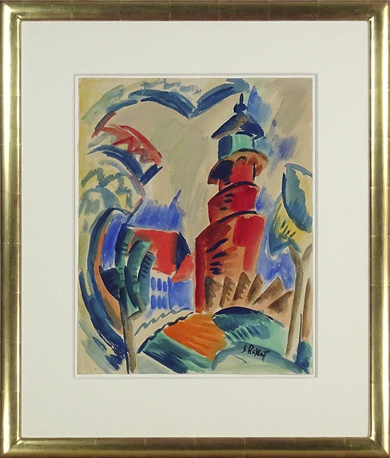 Karl Schmidt-Rottluff - Leuchtturm - Rahmenbild