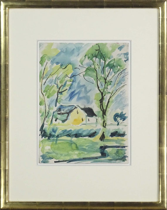 Erich Heckel - Gelbes Haus - Rahmenbild