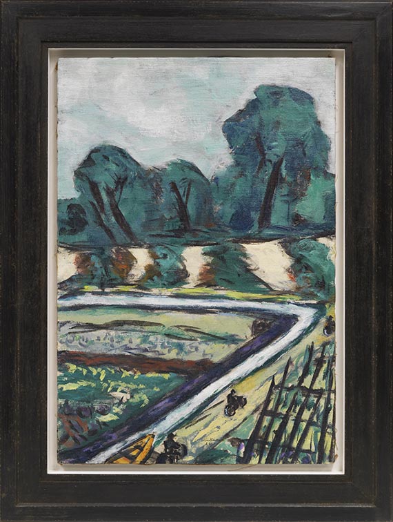 Max Beckmann - Holländischer Radfahrweg - Rahmenbild