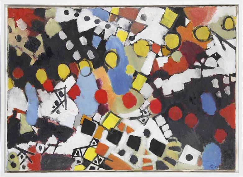 Ernst Wilhelm Nay - Chromatische Ketten - Rahmenbild