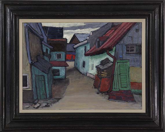 Gabriele Münter - Äußere Wienerstraße (Altmünchen) - Rahmenbild