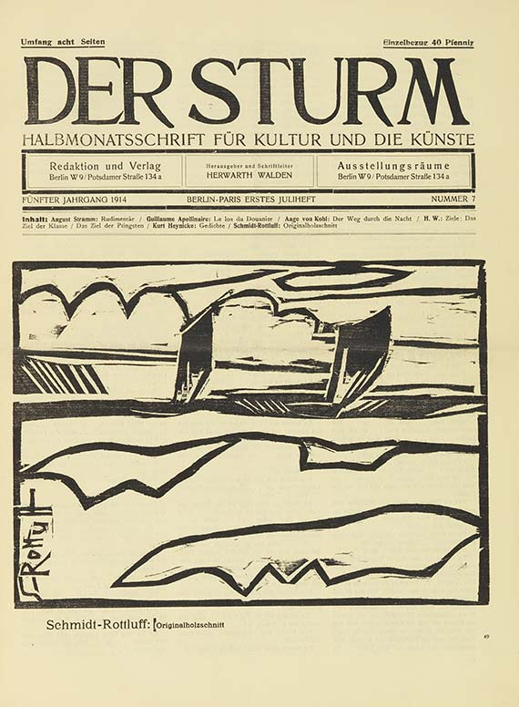 Sturm, Der - Der Sturm, Jg. 5-7 und 9 in 5 Bänden