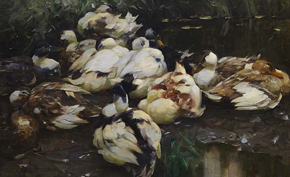 Alexander Koester - 12 Enten im Wasser