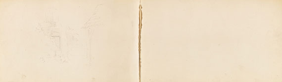 Carl Spitzweg - Skizzenbuch mit 7 Bleistiftzeichnungen - Weitere Abbildung