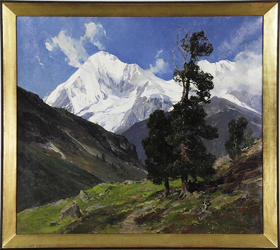 Edward Harrison Compton - Die Königsspitze - Rahmenbild