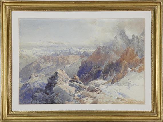 Edward Theodore Compton - Col du Géant - Rahmenbild