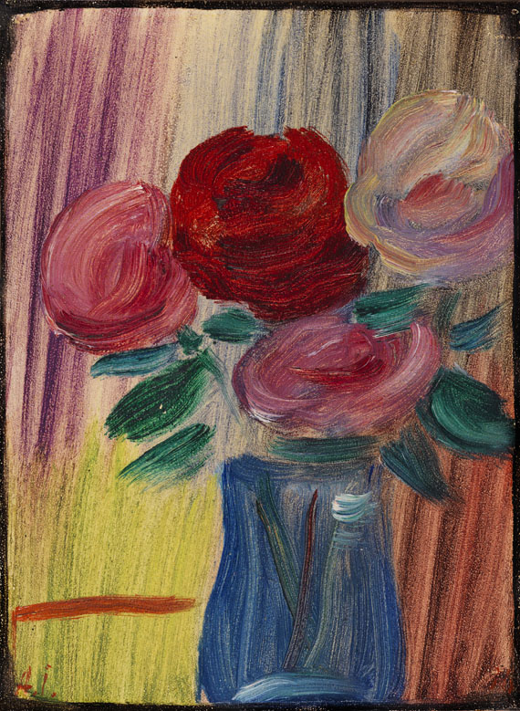 Alexej von Jawlensky - Stillleben: Blumen in blauer Vase