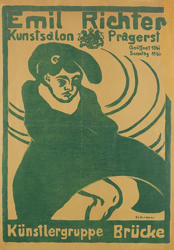 Ernst Ludwig Kirchner - Plakat Emil Richter - Künstlergruppe "Brücke"