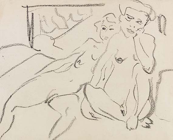 Ernst Ludwig Kirchner - Akte im Atelier
