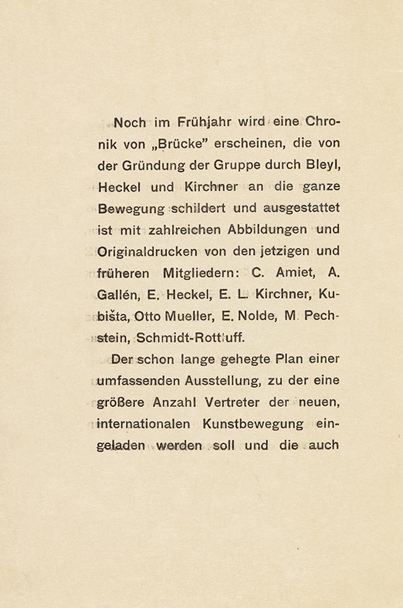 Erich Heckel - und Ernst Ludwig Kirchner  – Jahresbericht von 1911/12 - Weitere Abbildung