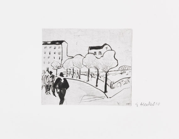  Mappenwerk / Portfolio - 6. Jahresmappe der Künstlergruppe "Brücke", gewidmet Erich Heckel - Weitere Abbildung