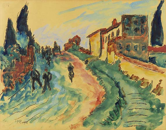 Hermann Max Pechstein - Italienische Landschaft