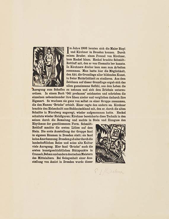 Ernst Ludwig Kirchner - Chronik der Künstlergruppe "Brücke" - Weitere Abbildung