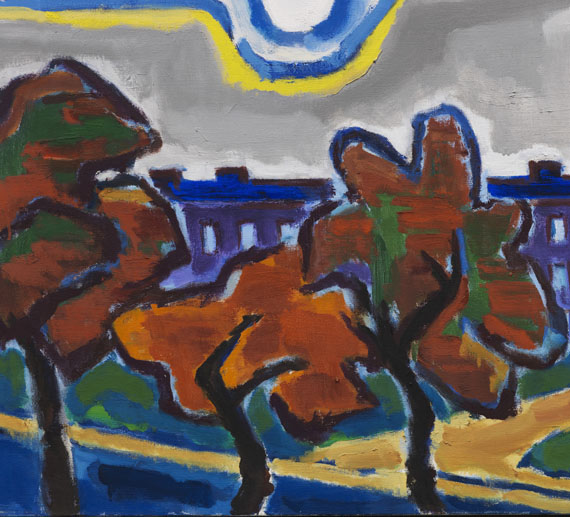 Karl Schmidt-Rottluff - Sonne über Häusern - Weitere Abbildung