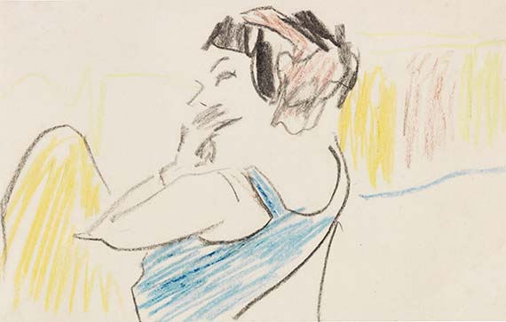 Ernst Ludwig Kirchner - Sitzende Tänzerin
