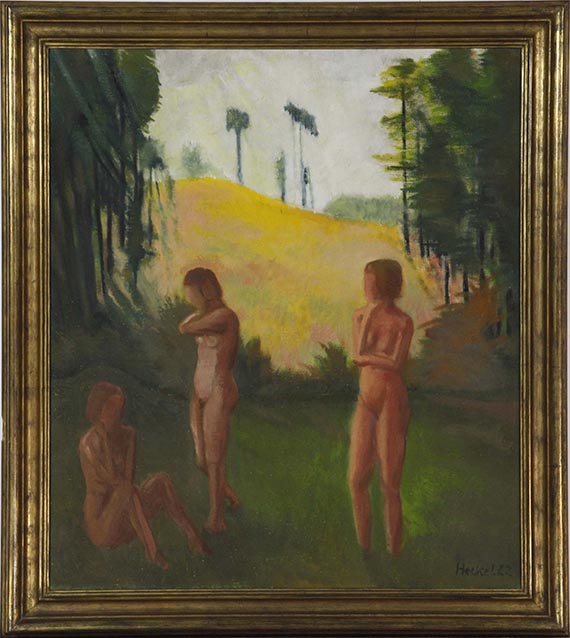 Erich Heckel - Frauen im Wald - Rahmenbild