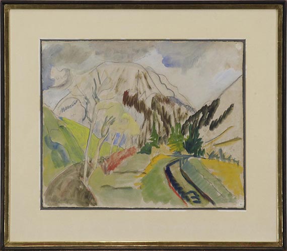 Erich Heckel - Berg im Allgäu - Rahmenbild