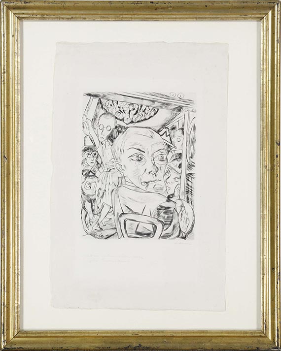 Max Beckmann - Königinbar (Selbstbildnis) - Rahmenbild