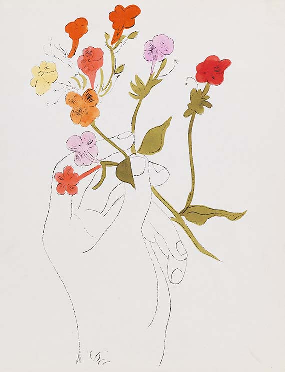 Andy Warhol - Hand with Flowers und Hand with Carnation