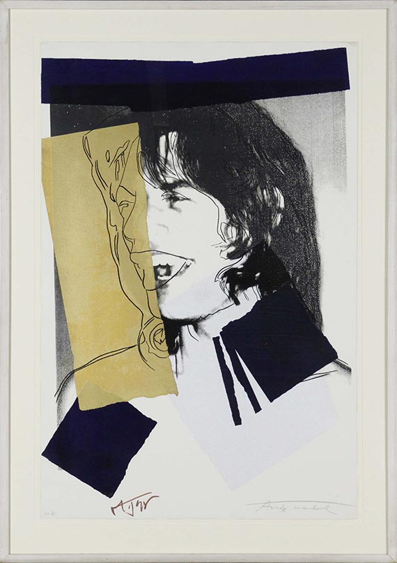Andy Warhol - Mick Jagger - Rahmenbild