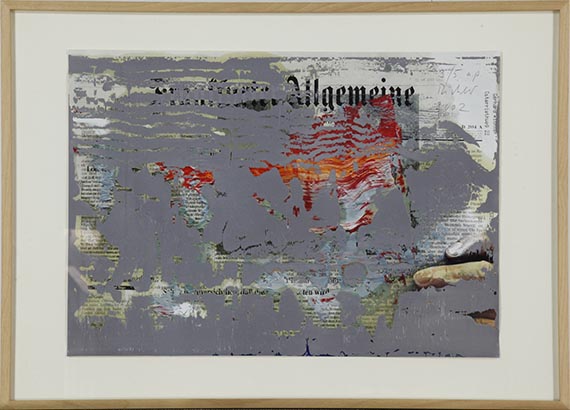 Gerhard Richter - FAZ-Übermalung - Rahmenbild