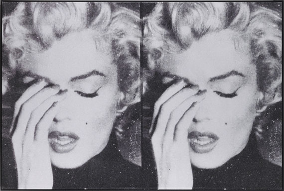 Russell Young - Marilyn Crying x 2 - Rahmenbild