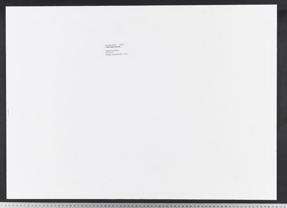 Gerhard Richter - FAZ-Übermalung - Rückseite