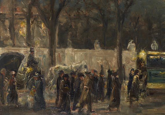 Max Liebermann - Abend am Brandenburger Tor