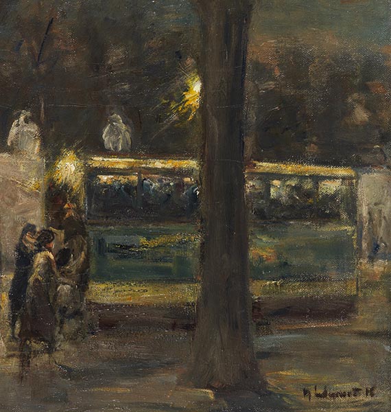 Max Liebermann - Abend am Brandenburger Tor