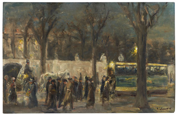 Max Liebermann - Abend am Brandenburger Tor