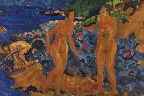 Erich Heckel - Figuren am Strand - Weitere Abbildung