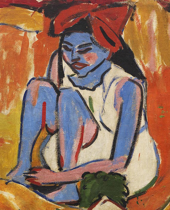 Ernst Ludwig Kirchner - Das blaue Mädchen in der Sonne