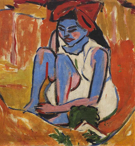 Ernst Ludwig Kirchner - Das blaue Mädchen in der Sonne - Weitere Abbildung