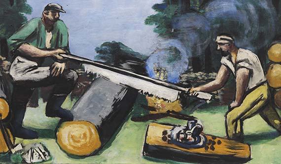 Max Beckmann - Holzsäger im Wald - Weitere Abbildung