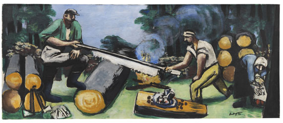 Max Beckmann - Holzsäger im Wald