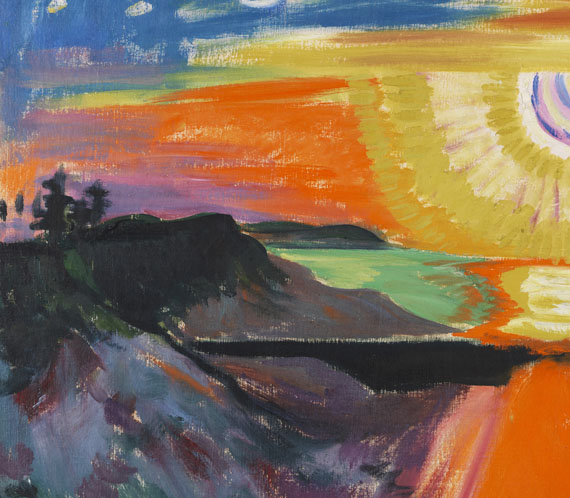 Hermann Max Pechstein - Sonnenuntergang an der See - Weitere Abbildung