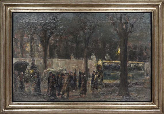 Max Liebermann - Abend am Brandenburger Tor - Rahmenbild