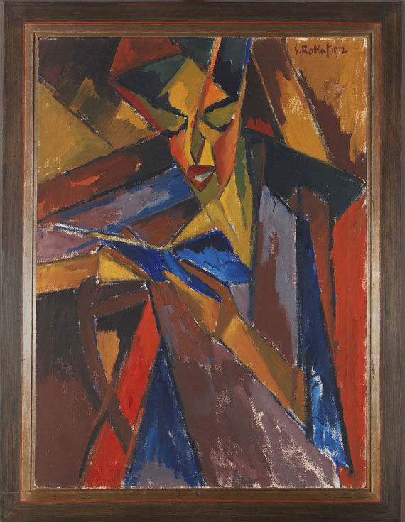 Karl Schmidt-Rottluff - Lesende (Else Lasker-Schüler) - Rahmenbild