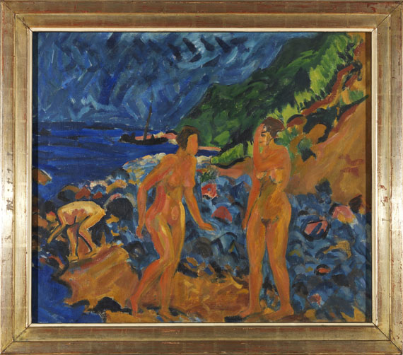 Erich Heckel - Figuren am Strand - Rahmenbild